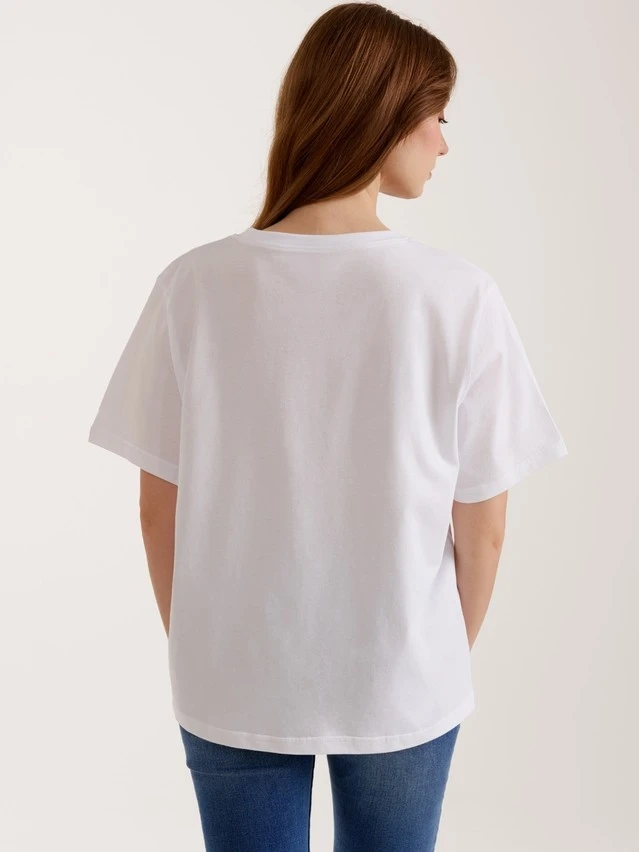 Джемпер жен. CE BASIC COLLECTION LD 5025, р.170-100, white - 2