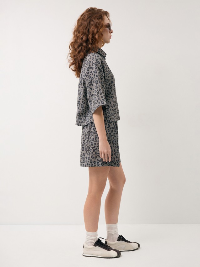 Блузка жен. C LBL 3729, р.170-84-90, khaki leo - 4