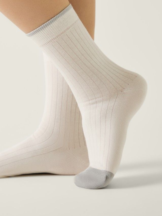 Носки женские хлопковые CE CLASSIC 25С-32СП, р.23-25, 785 молочный-серый - 1