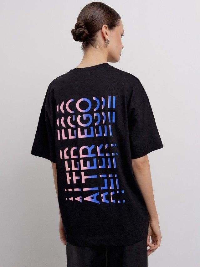 Джемпер женский CE LD 2702, black-alter ego blue - 1