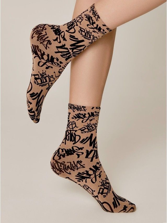 Носки женские CE FANTASY 22С-50СП, р.23-25, nero-natural - 1