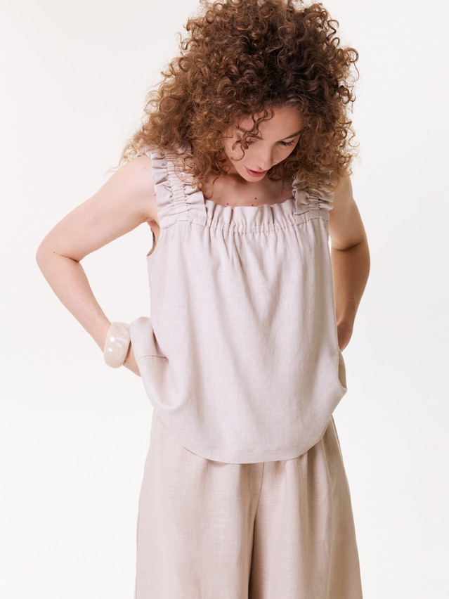 Блузка жен. C LBL 3484, р.170-84-90, beige - 3