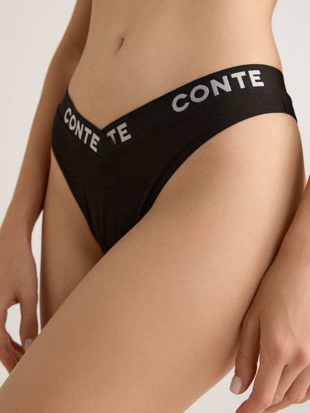 Трусы женские CE COMFY LINE LBR 2991, р.90, black-silver - 2