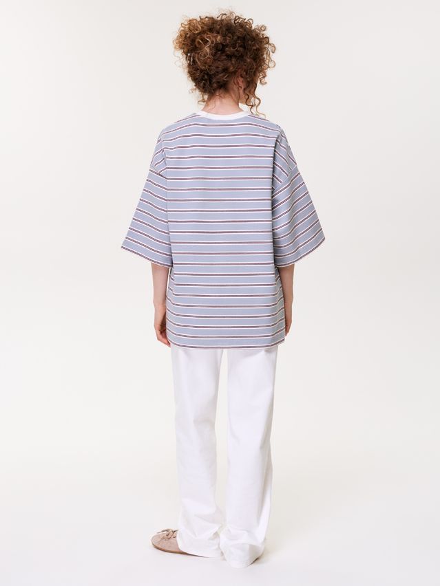 Джемпер жен. C LD 3592, р.170-84, grey-wine-ecru - 2