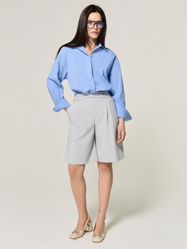 Рубашка женская C LRU 3439, р.170-84-90, aquamarine - 3