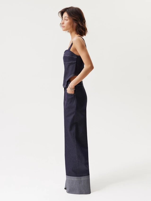 Брюки жен. C LBK 3686, р.170-84-90, navy - 2