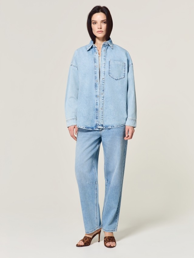 Ветровка джинсовая жен. C CON-925, р.170-84-90, light blue - 11