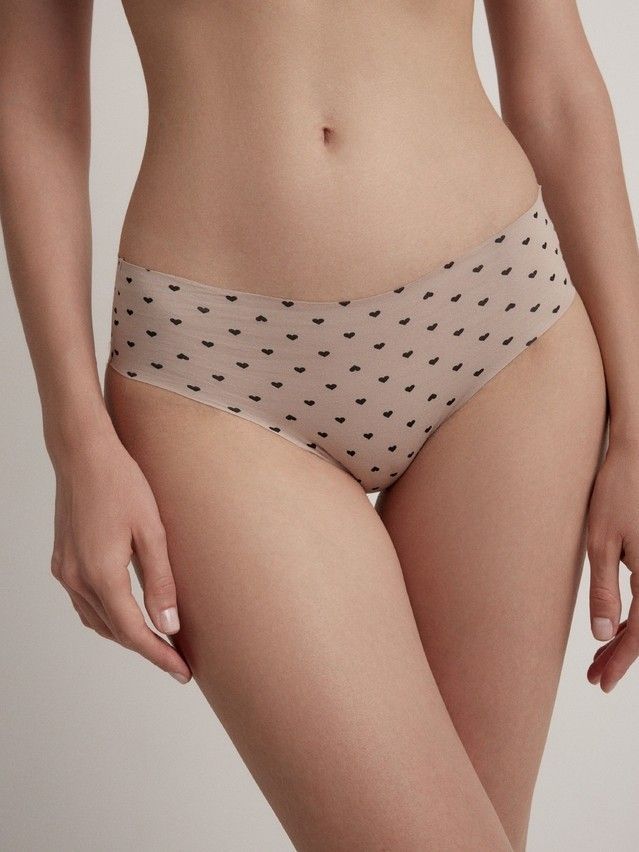 Трусы женские CE INVISIBLE LB 973 (пакет),р.90, cappuccino-hearts - 1