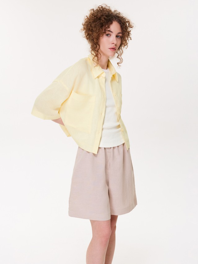 Рубашка жен. C LRU 3585, р.170-84-90, yellow - 4