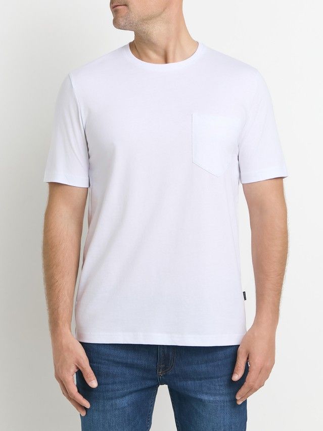 Джемпер мужской DW BASIC MEN MD 4027 (пакет),р.176,182-92, white - 1