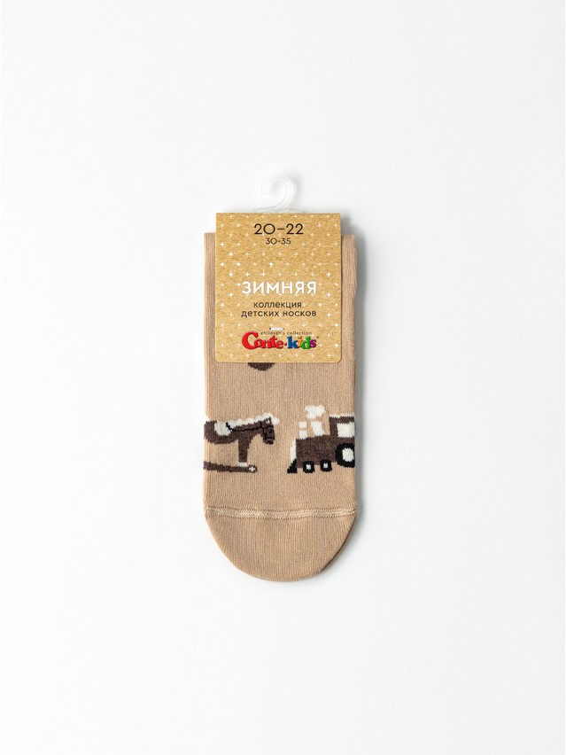 Носки детские CK NEW YEAR 21С-67СП, р.16-18, 1024 бежевый - 4