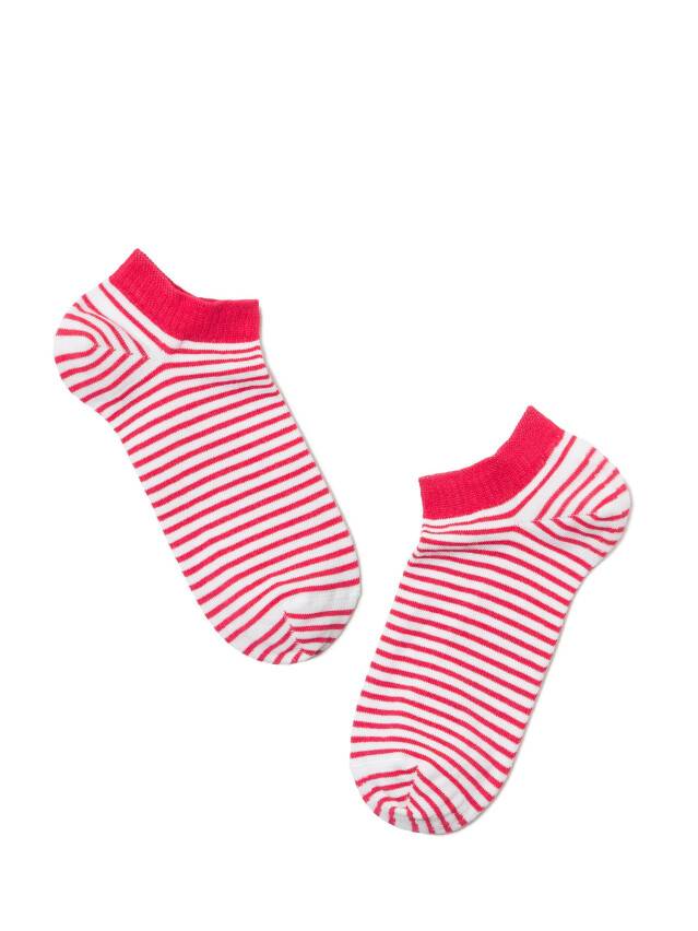 Носки хлопковые женские ACTIVE (ультракороткие) 15С-46СП, р. 36-37, белый-малиновый, рис. 073 - 2