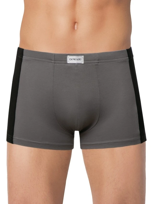 Трусы муж. DW BASIC MEN MSH 3119 (коробочка),р.78,82, dark grey-black - 1