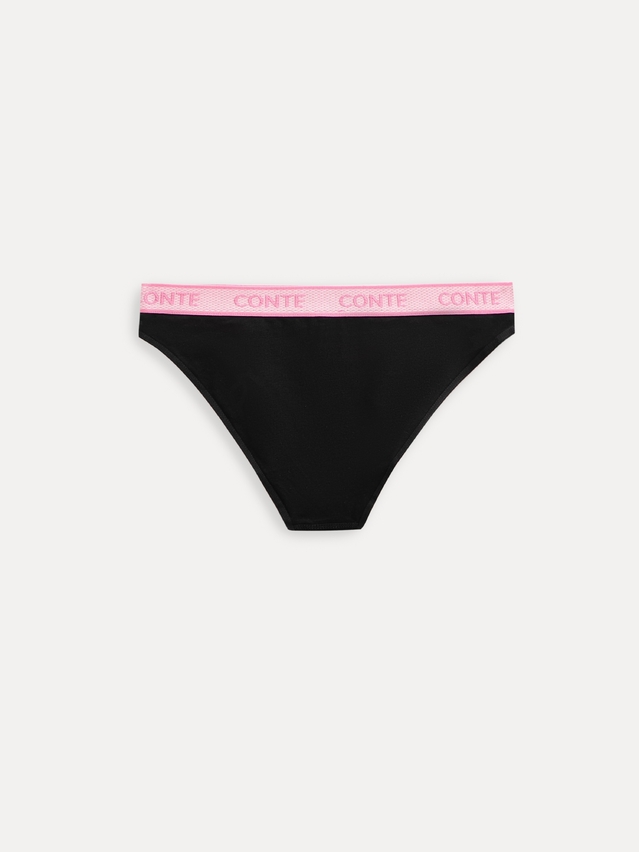 Трусы жен. CE PRINT DOTS LB 2545, р.90, black-pink - 4