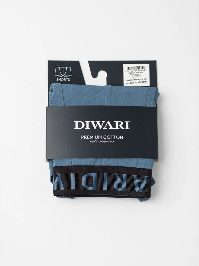 Трусы мужские DW PREMIUM MSH 3600 (бандероль),р.78,82, blue-blue rib - 5