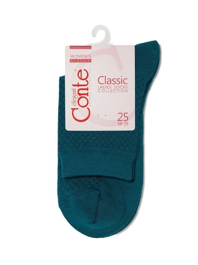 Носки хлопковые женские CLASSIC 15С-15СП, р. 36-37, темно-бирюзовый, рис. 061 - 3