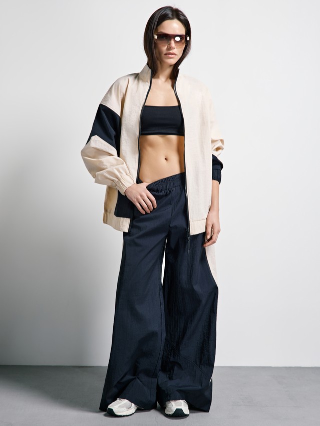 Брюки женские C LBK 3514, р.170-84-90, black-beige - 1