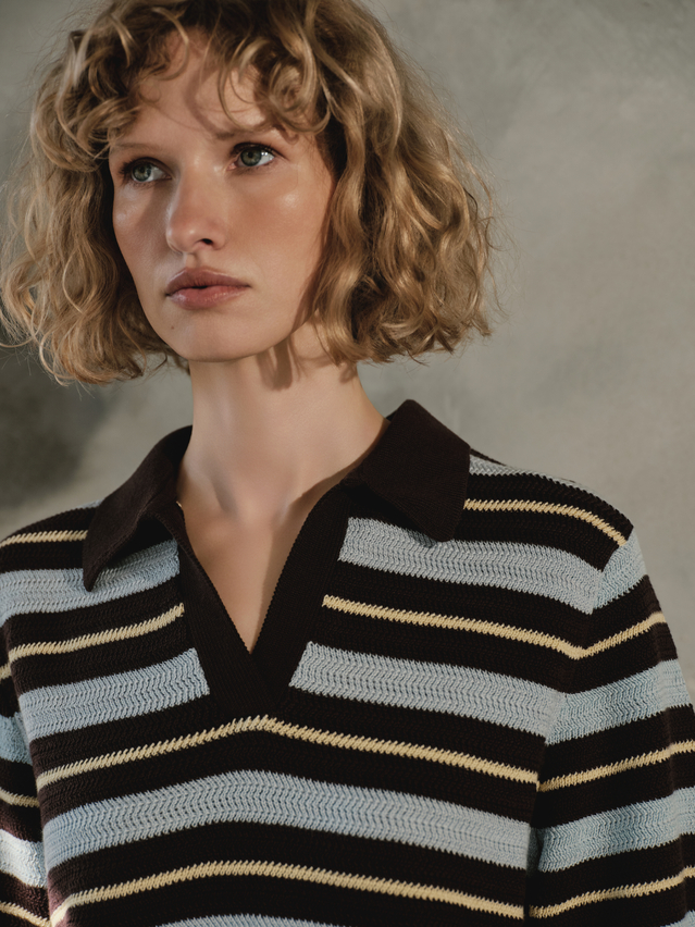 Джемпер жен. C LDK25139 25С-139СП, р.170-84, brown-blue-yellow - 3