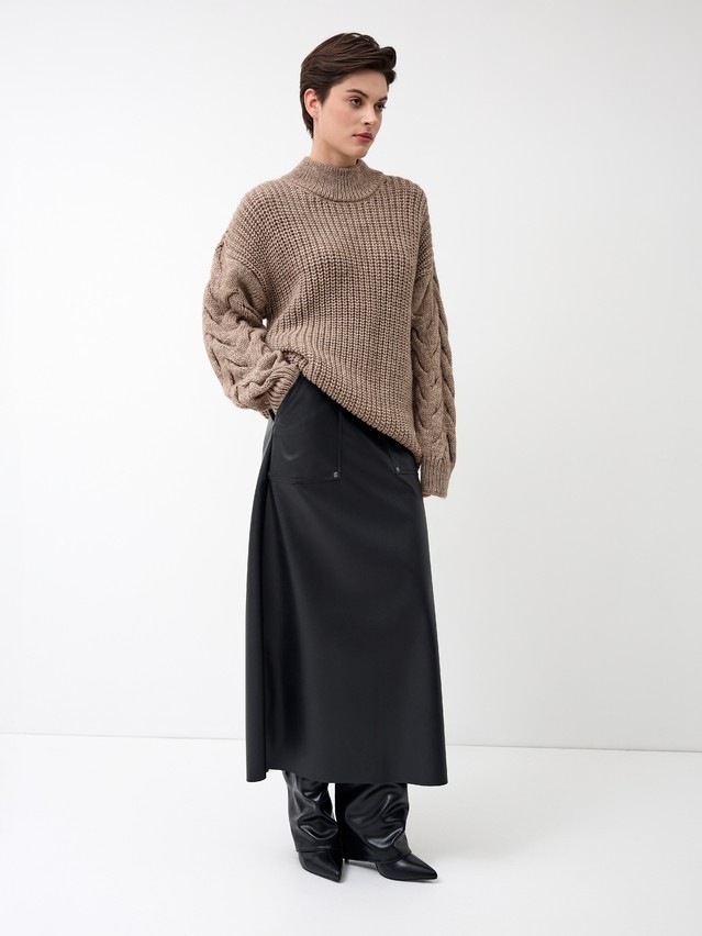 Джемпер женский CE LDK24136 24С-136СП, р.170-84, beige melange - 10