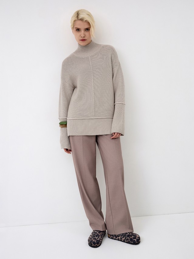 Джемпер женский CE LDK24135 24С-135СП, р.170-84, grey-beige - 3