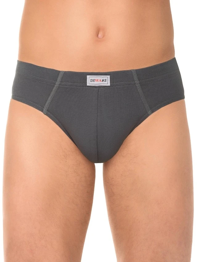 Трусы мужские BASIC SLIP 128 (на вешалке),p. 102,106/XL, темно-серый - 2