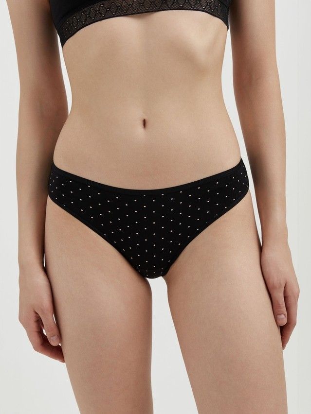 Трусы женские CE PRINT DOTS LB 2546, р.90, black-cameo - 1