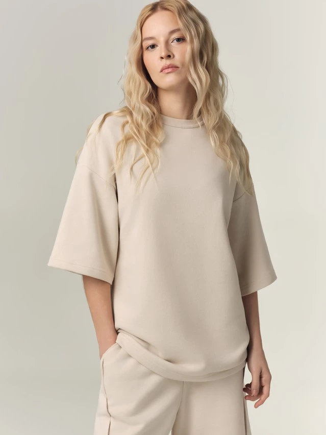 Джемпер жен. C LD 3387, р.170-84, matte beige - 4