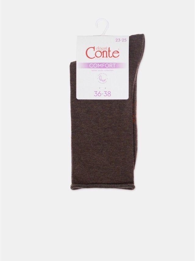 Носки жен. хлопковые CE COMFORT (без резинки) 19С-101СП, р.23-25, 000 коричневый - 7