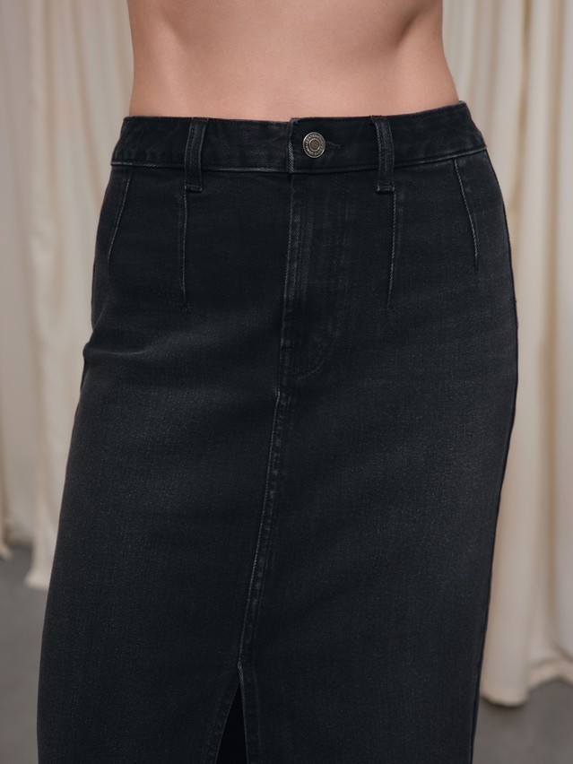 Юбка джинсовая женская C CON-815, р.170-90, washed black - 2