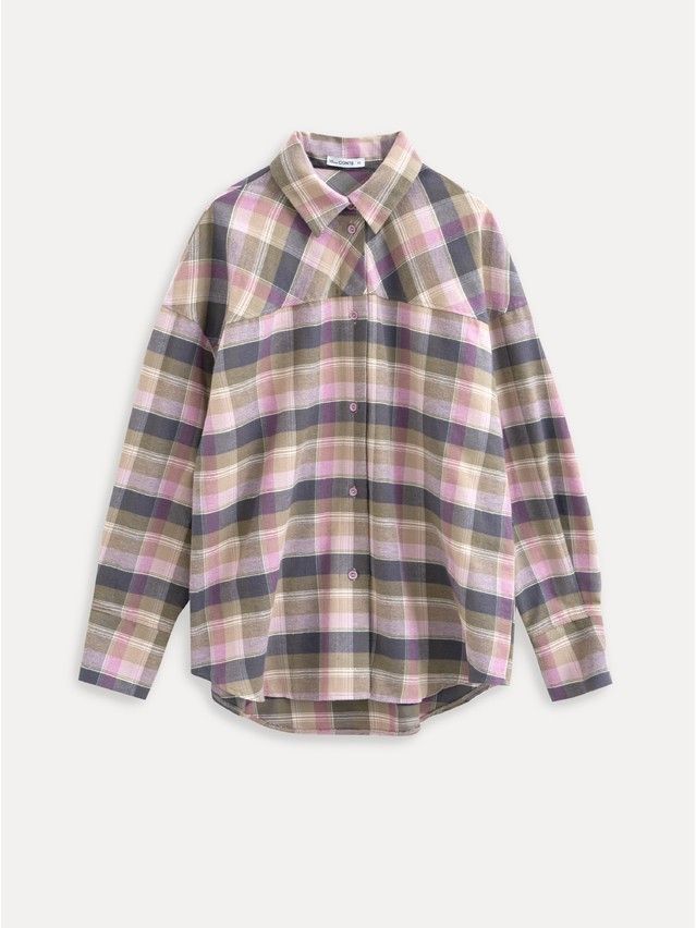 Рубашка жен. C LRU 3659, р.170-84-90, pink-check - 5