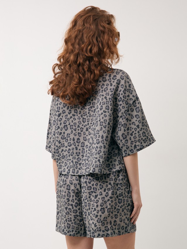 Блузка жен. C LBL 3729, р.170-84-90, khaki leo - 5