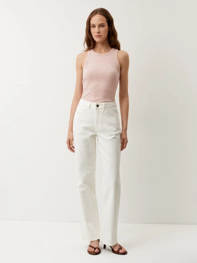 Джинсы жен. C CON-993, р.164-90, off white - 1