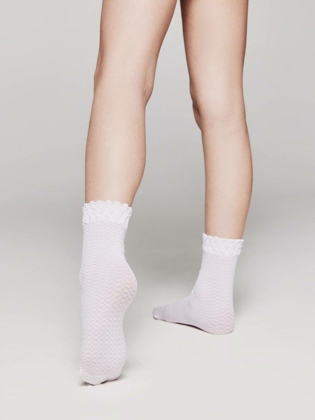 Носки для девочек нарядные CE SARA, р.22-24, bianco - 2