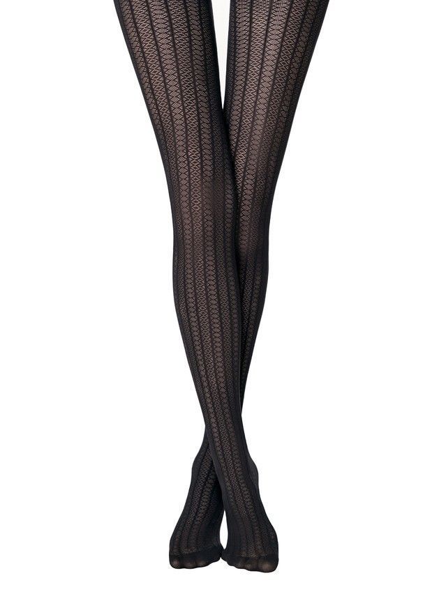 Колготки женские CE FANTASY LACY LINE, р.2, nero - 5