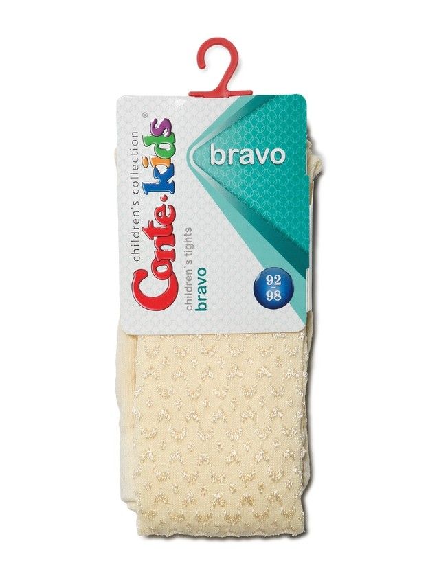 Колготки хлопковые детские BRAVO (жаккардовые) 14С-123СП, p. 92-98, кремовый, рис. 371 - 2