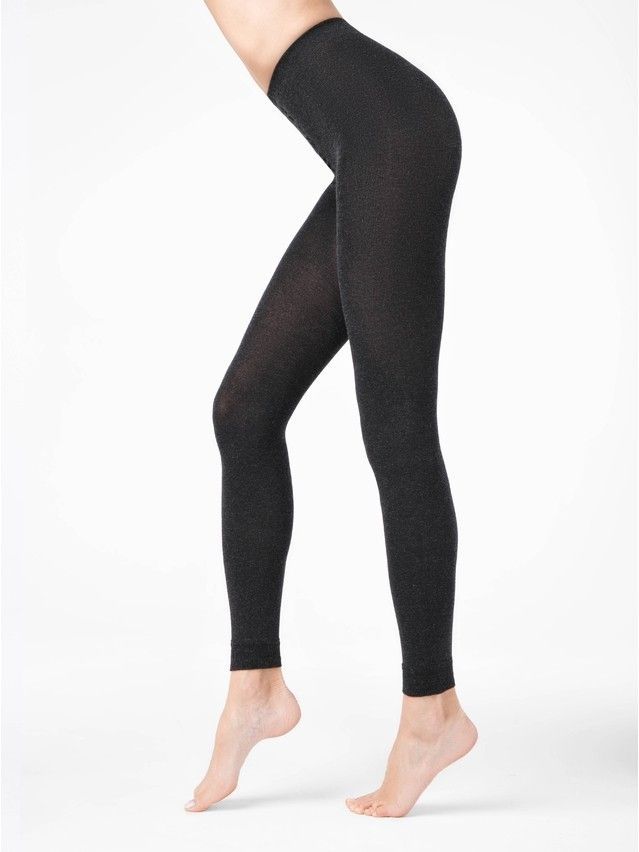 Леггинсы женские кашемировые CASHMERE LEGGINS 250, р.2, nero - 1