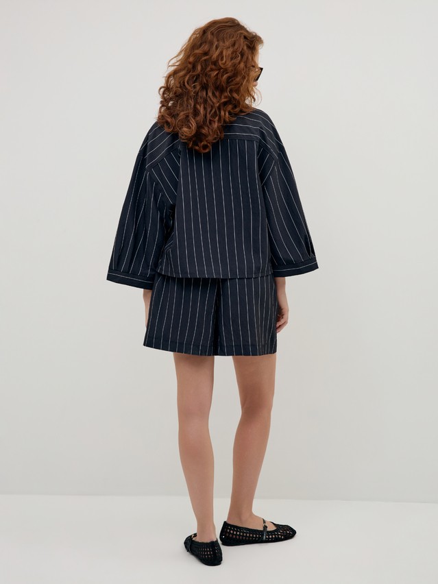 Рубашка жен. C LRU 3440, р.170-84-90, black - 2