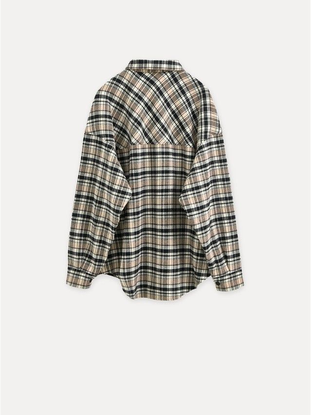 Рубашка женская C LRU 3323, р.170-84-90, black-beige check - 6