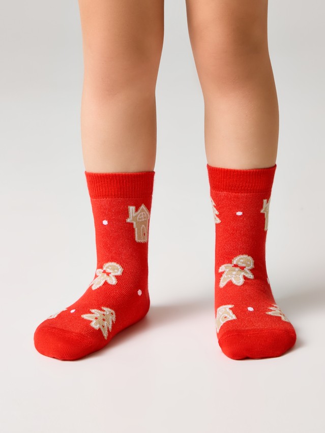 Носки детские CK NEW YEAR 21С-67СП, р.16-18, 1023 красный - 1