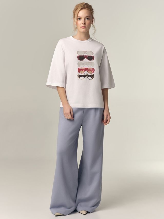 Джемпер женский C LD 3449, р.170-84, white-glasses - 5