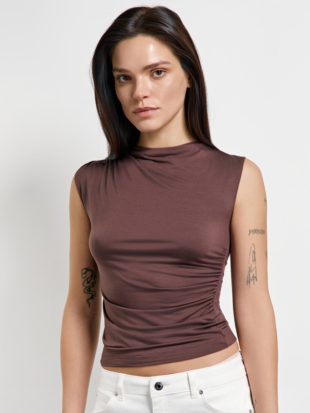 Блузка женская C LBL 3414, р.170-84, royal chocolate - 4