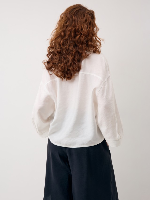 Рубашка жен. C LRU 3423, р.170-84-90, ecru - 4