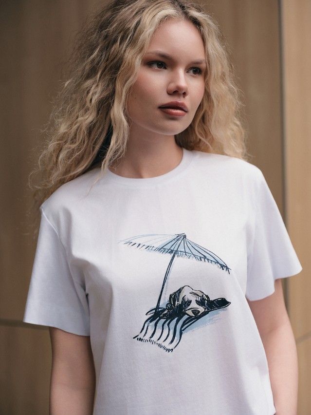 Джемпер женский CE LD 3029, р.170-92, white-dog - 2