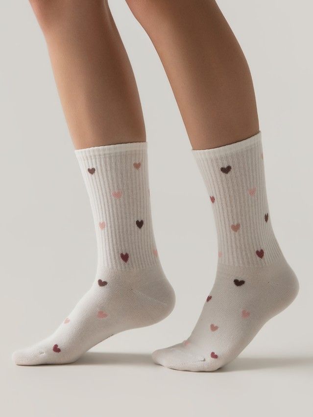 Носки женские хлопковые CE ACTIVE 20С-20СП, р.23-25, 966 молочный - 1