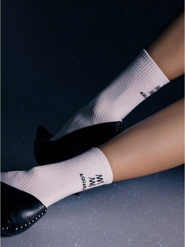 Носки женские хлопковые C FANTASY (с вышивкой) 24С-77СП, р.23-25, 669 черный - 1