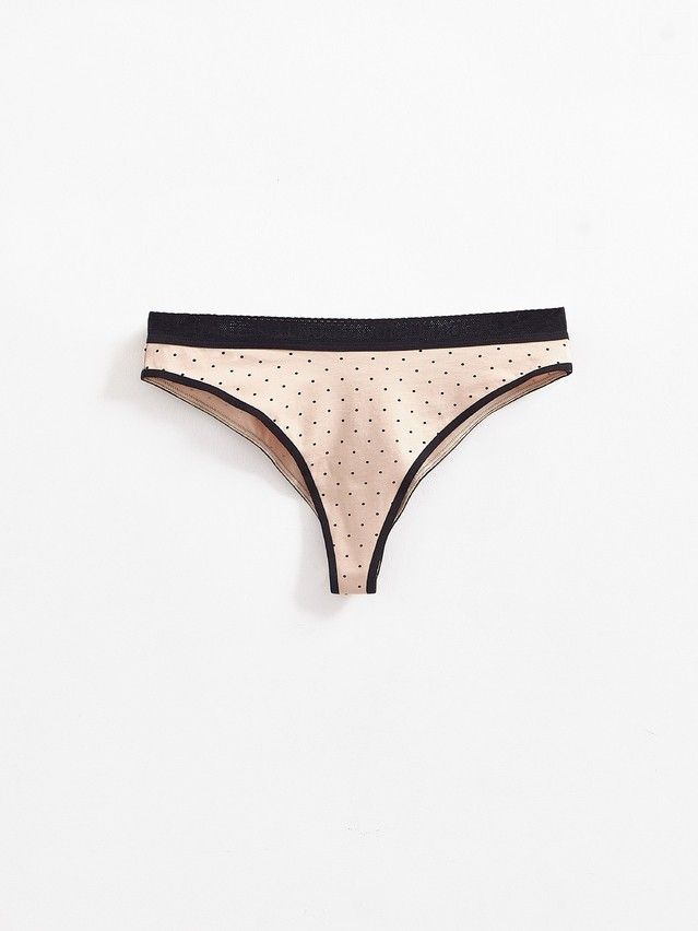 Трусы женские CE PRINT DOTS LBR 2544, р.90, cappuccino-black - 4