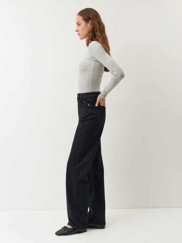 Джинсы жен. C CON-948, р.164-90, washed black - 3