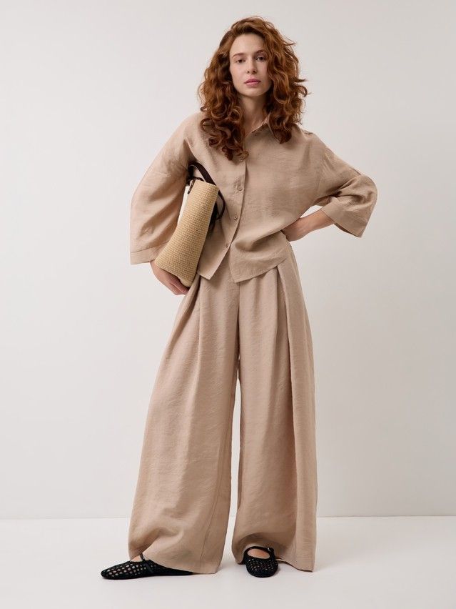 Брюки жен. C LBK 3429, р.170-84-90, beige - 5