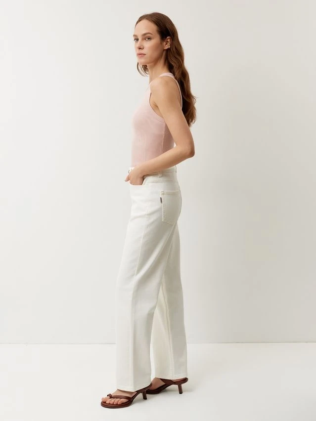 Джинсы жен. C CON-993, р.164-90, off white - 3
