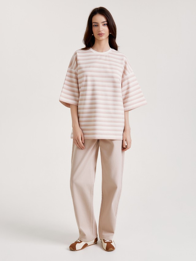 Джемпер жен. C LD 3592, р.170-84, beige-pink-ecru - 1